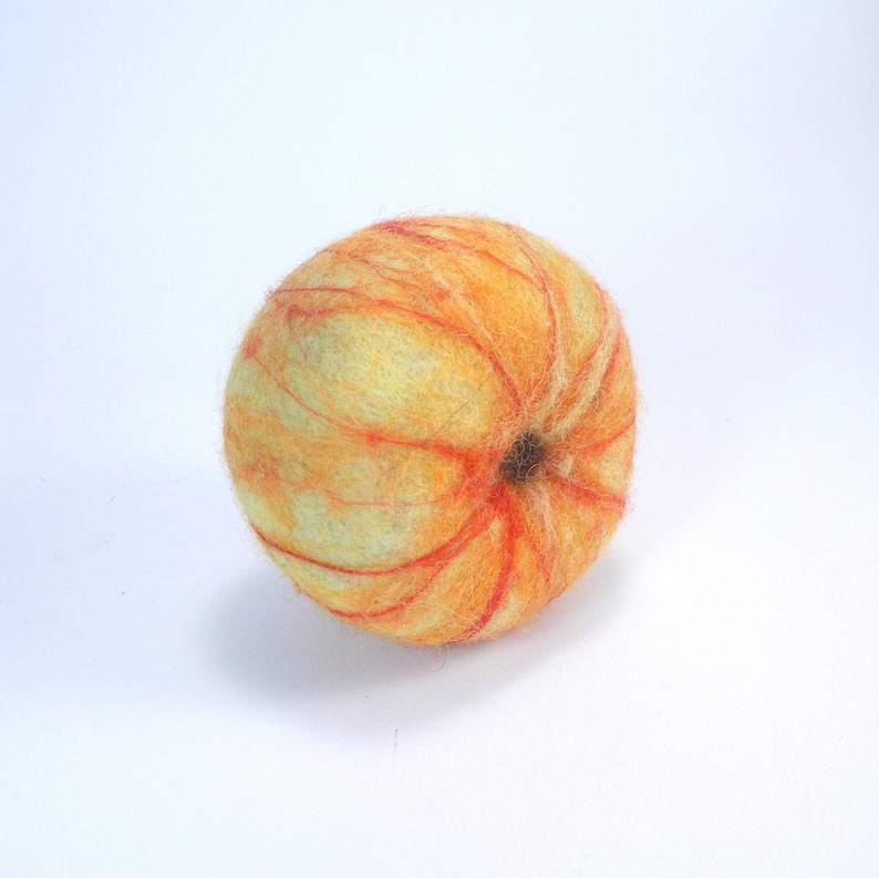 Real size Felted apple Home decor Kitchen decor felt wool decor felt wool apple Needle Felted Apple in natural size