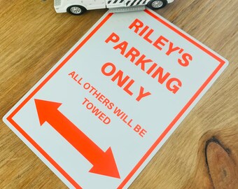size below ANY COLOUR AND TEXT PERSONALISED PRIVATE NO PARKING METAL SIGN