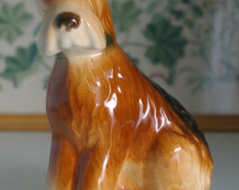 Vintage Ceramic Terrier Dog Statuette figurine