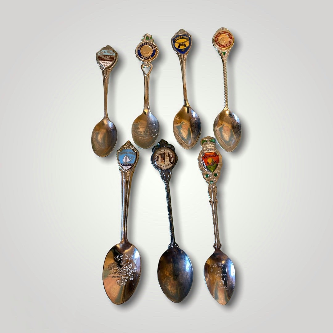 Vintage Collector Souvenir Spoons Etsy