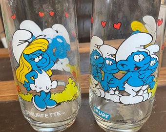 Puffo Collector Tumbler Occhiali anni '80