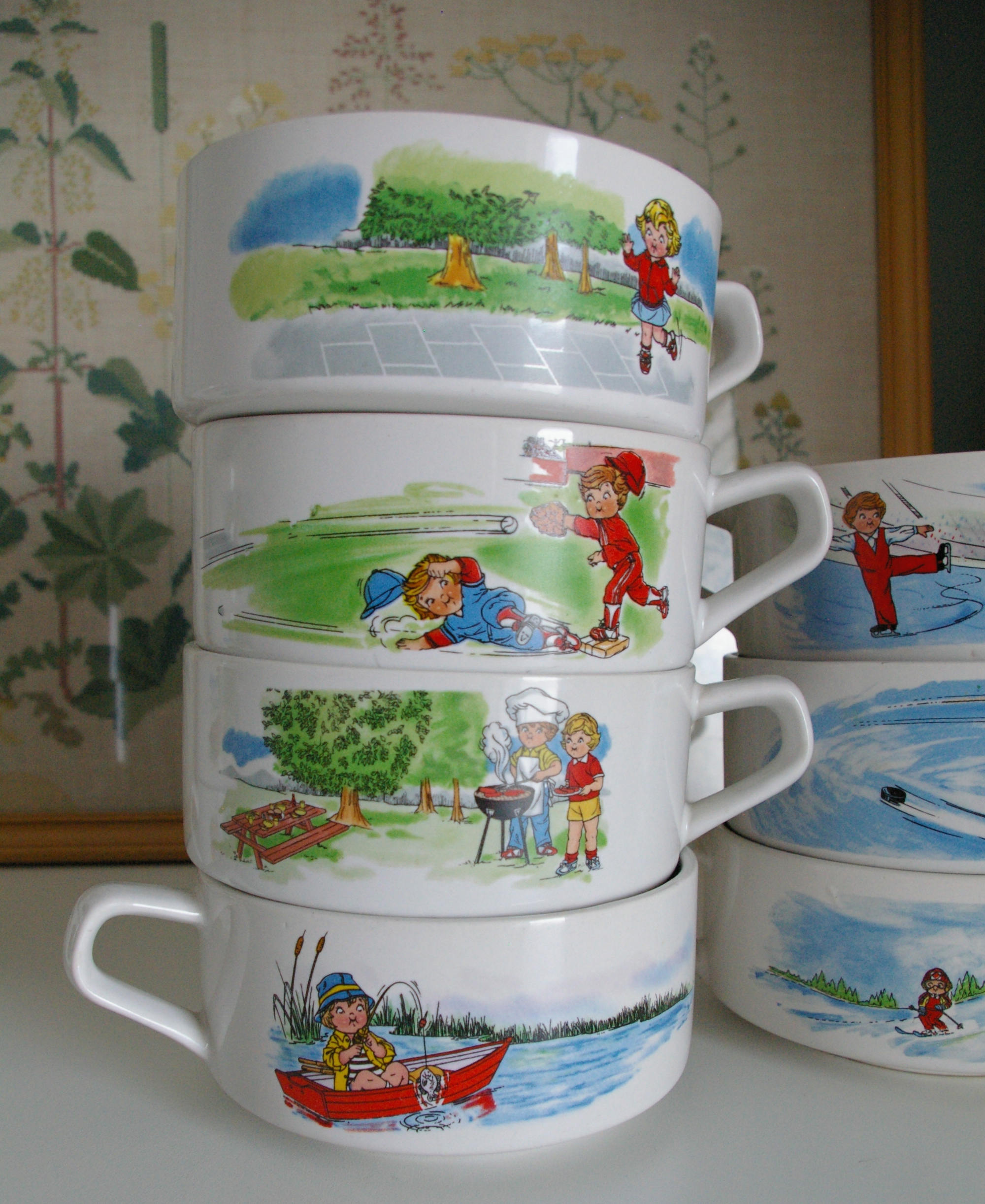 Vintage Campbell's Kids Soup Bowls With Handle - Etsy
