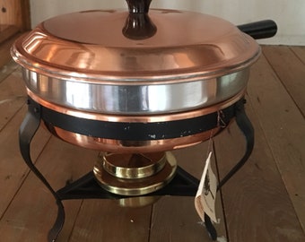 Like new Vintage Copperware Chafing Dish