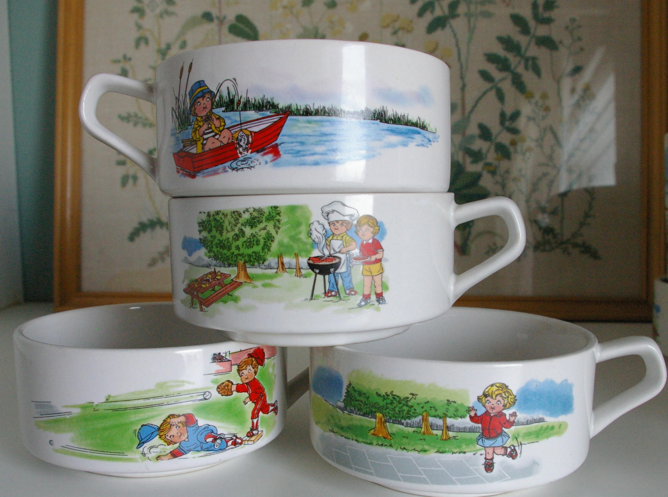 Vintage Campbell's Georgian China Decorated in Canada SOUP