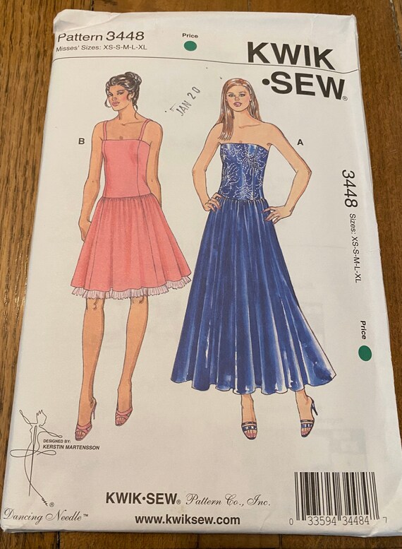 misses cocktail dresses McCALL'S 4460 MISSES /PETITE EVENING COCKTAIL DRESS PATTERN-UNCUT-4-6-8-10