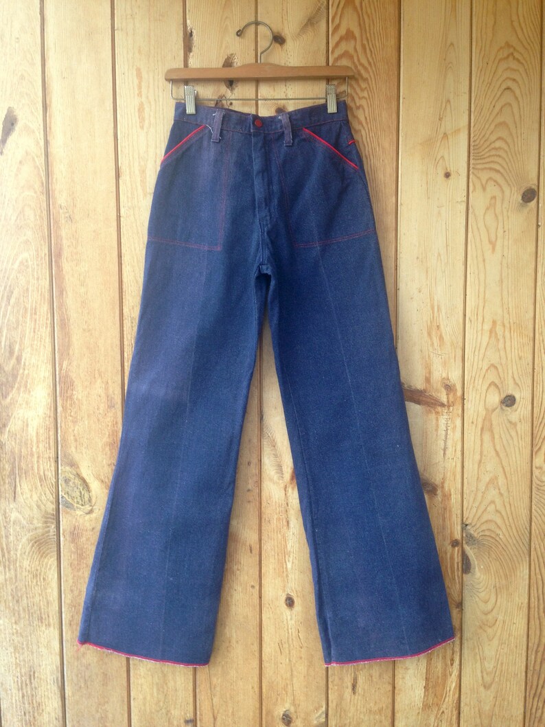 1970s Turtle Bax Bell Bottom Jeans / No Back Pockets / High - Etsy