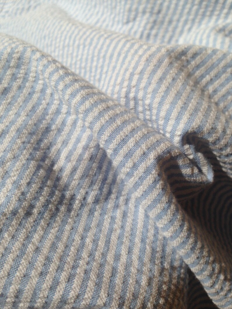 8 1970/'s Children/'s Boy/'s Seersucker Pajama Top Short Sleeve Stripes Mint Pastel Green Sz