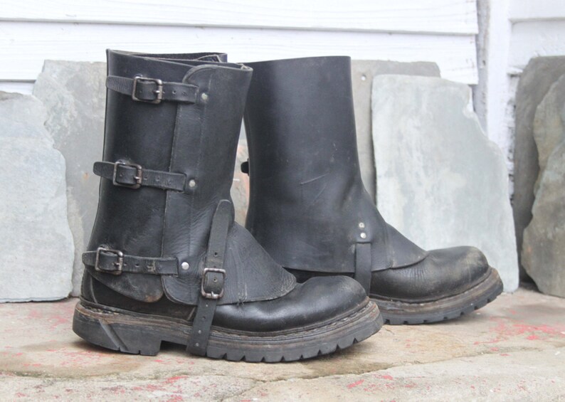 Vintage 1950's-80's Swiss Military Gaiters Spats