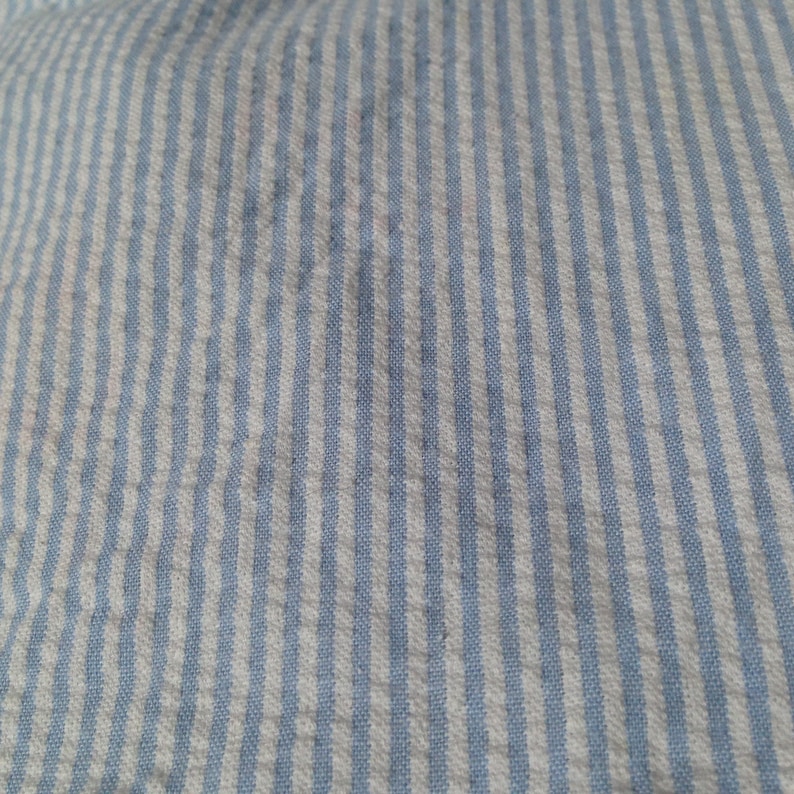 8 1970/'s Children/'s Boy/'s Seersucker Pajama Top Short Sleeve Stripes Mint Pastel Green Sz