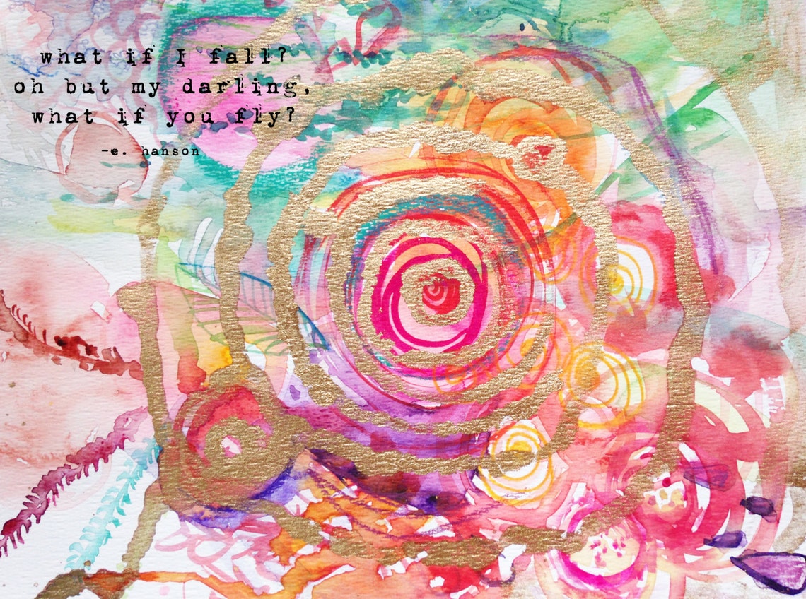What If I Fall Quote What If I Fall Erin Hanson Erin Hanson Etsy