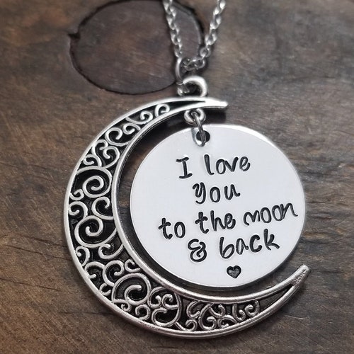 I love u to the moon and back necklace Clearance