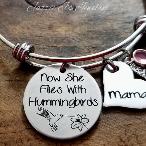 Hummingbird Jewelry Now She Flies With Hummingbirds Necklace - Etsy
