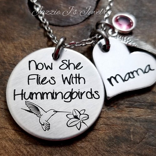 She Flies With Hummingbirds Necklace 