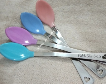 monogrammed baby spoon