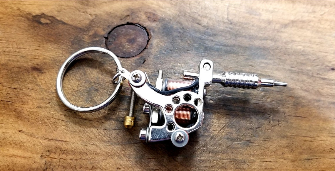 3D Tattoo Gun Keychain Tattoo Artist Keychain Tattoo Lover Etsy