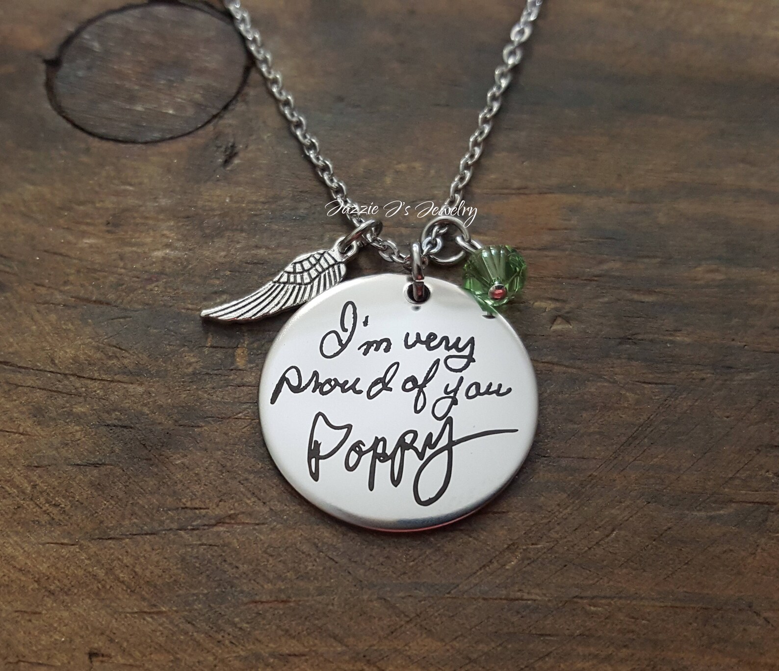 Handwritten Necklace Handwriting Jewelry Engraved - Etsy