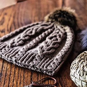 Hat Knitting Pattern: Instant Download PDF. Beanie Hat