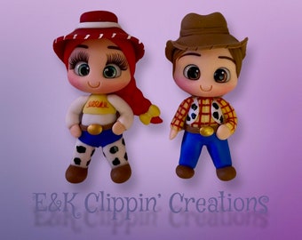 Toy Story hair bow Center - Woody 160 / Jessie 155