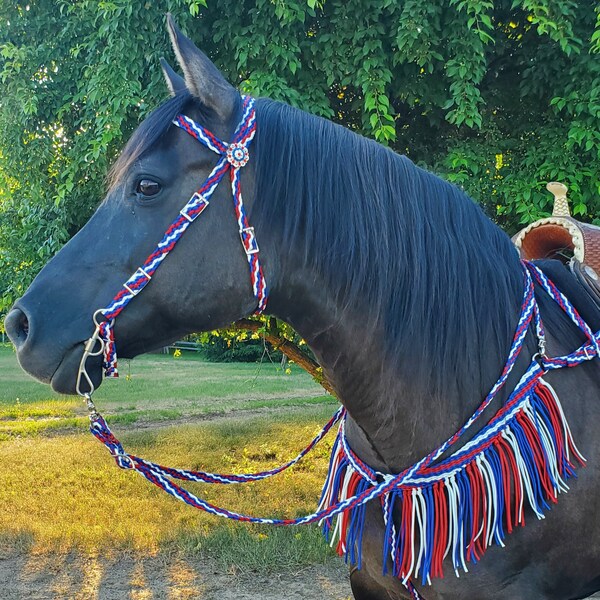 Red Paracord Breast Collar Etsy
