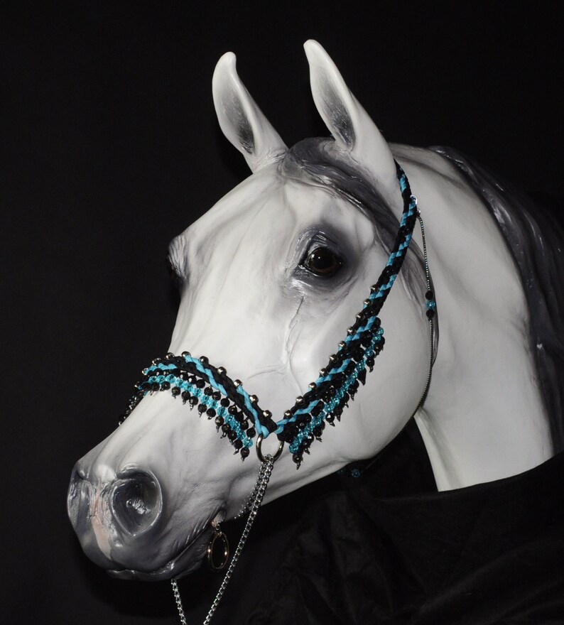 Hand Braided Arabian Style Show Halter Horse Tack BLACK / Etsy
