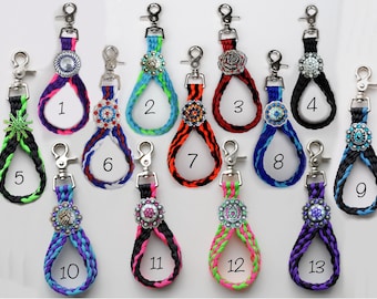 CUSTOM --  Tie-Down Keepers, Concho optional, LOTS of colors!  NEW!!