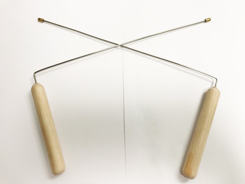 Lot of 2 Dowsing Divining Rods Spirit Hunting Wood Handles Etsy