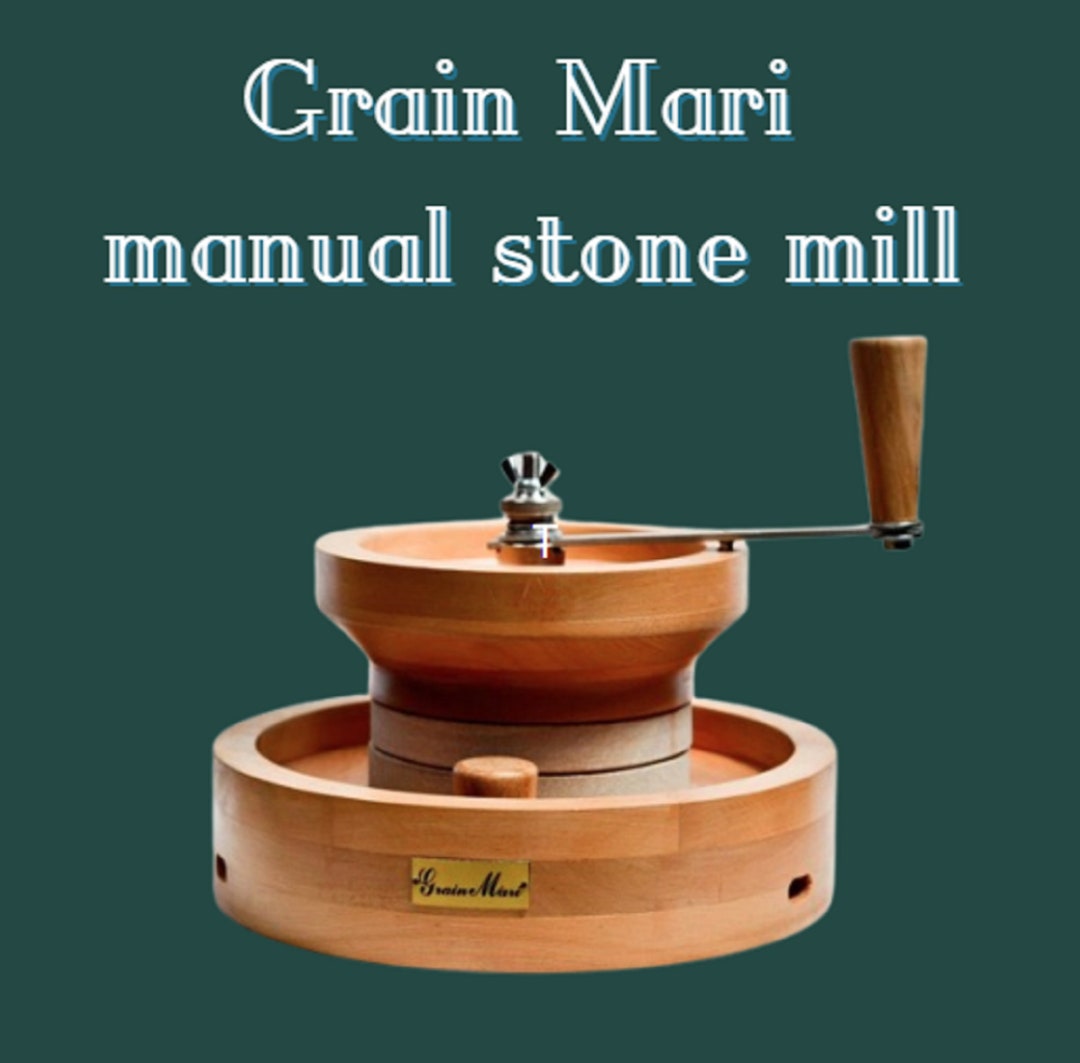 Manual Stone Grain Mill With Stone Grinder Healthy Foods Vegan Whole