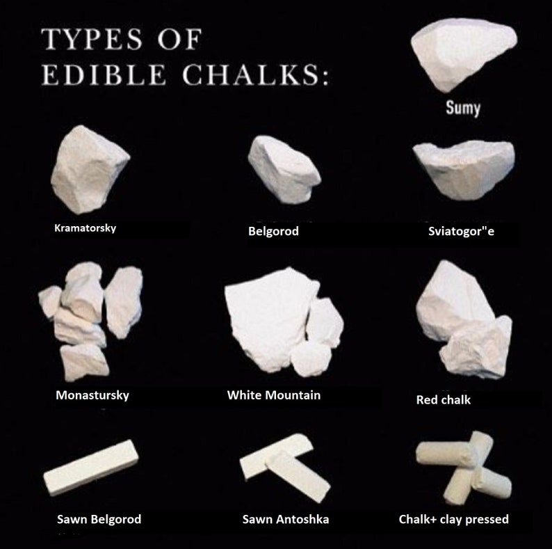 Set of 14 edible chalk X 100 gram each 3 LB eat chalk Etsy