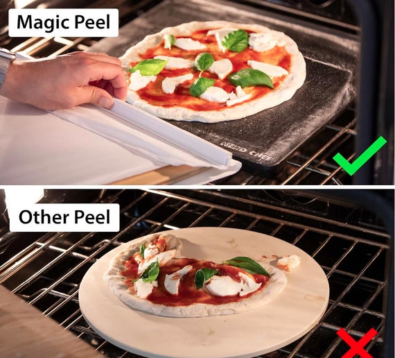 Super Pizza Peel GRAIN MARY. Non Contact Pizza Transfer13 Wide Heat  Resistant Teflon Food Tape 