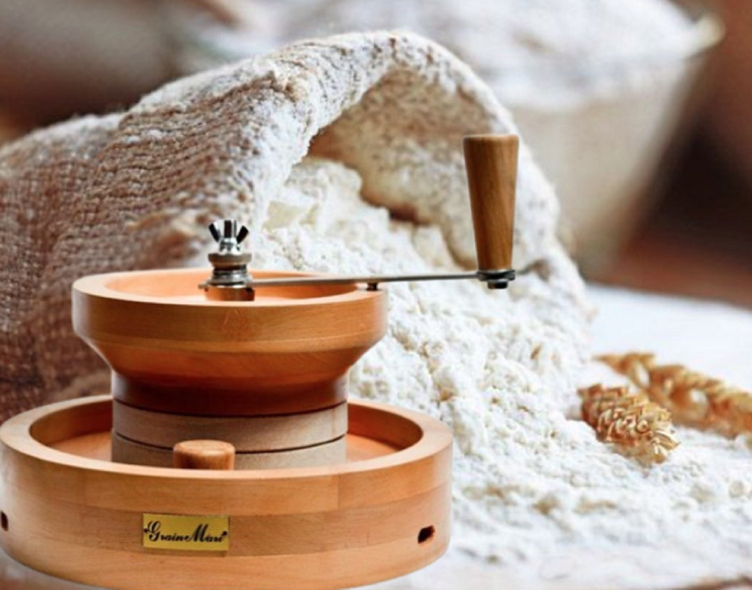 Household Stone Granite Mill Flour Grain Seed Spices Grinder Hand