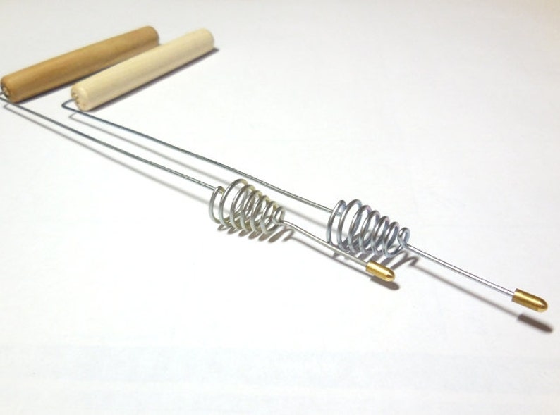 Lot of 2 Dowsing Divining Rods Spirit Hunting Wood Handles Etsy
