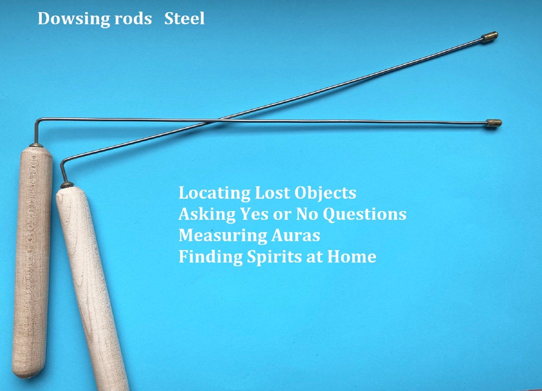 Lot of 2 Dowsing Divining Rods Spirit Hunting Steel Wood Etsy