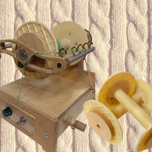 E-Spinner Electric Spinning Wheel  for Art Wool Yarn Three Large  Bobbins Gift 220V