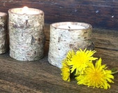 Single Reclaimed Wood Tea Light