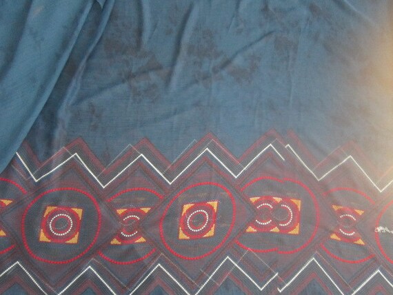 border print chiffon fabric