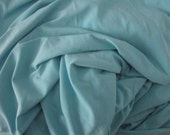 Teal Blue Jersey Knit Fabric by the Yard or Half Yard Blue Spandex Knit ITY 4 Way Stretch Lycra Fabric Clothing Apparel Fashion Fabric Knit