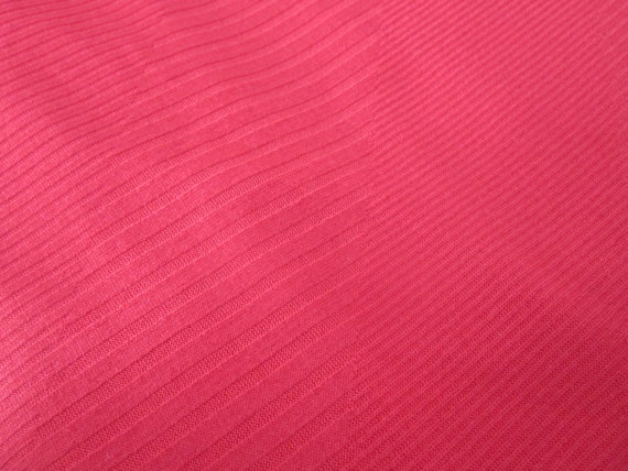 Red Ribbed Jersey Knit Fabric by the 