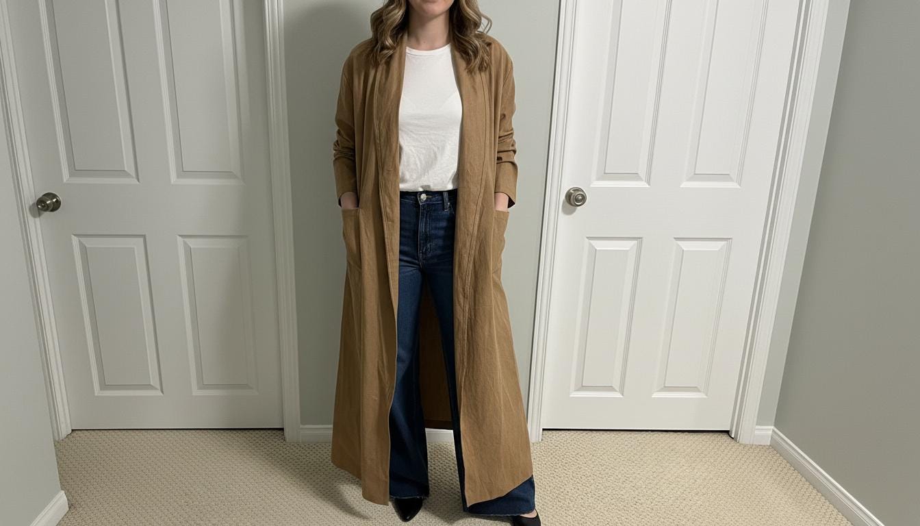 Drop Shoulder Coat - Etsy