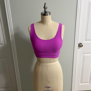 Bralette PDF Sewing Pattern Bra Top SewingPattern Yoga Cropped Sleeveless Top PDFPattern Sizes XS-XL