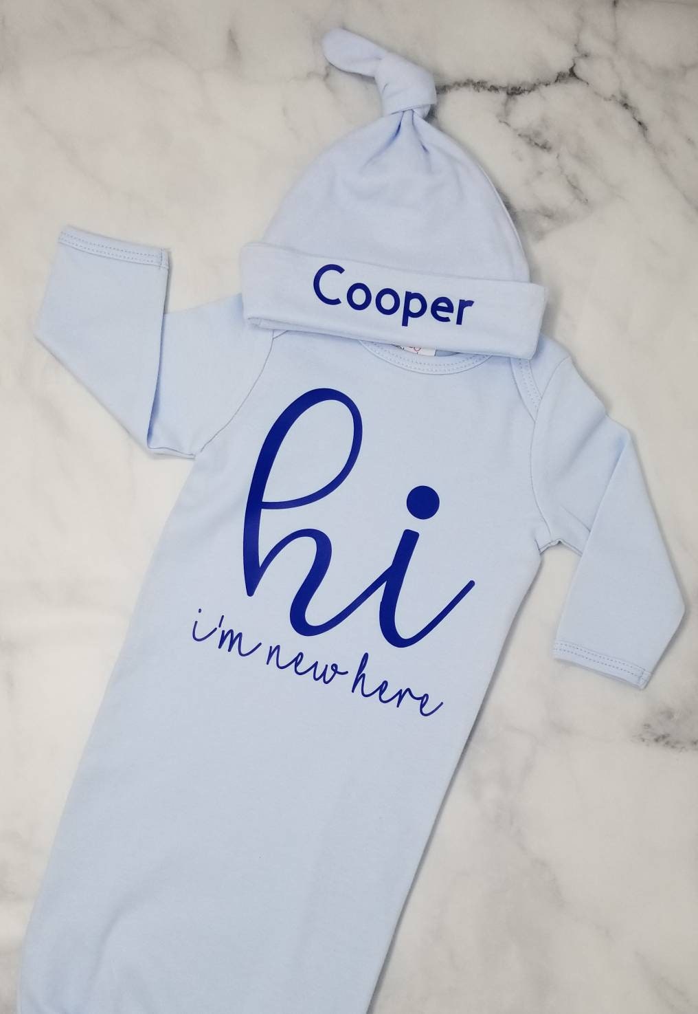 Light Blue Newborn Boy Outfit Baby Boy Coming Home Outfit | Etsy