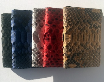 Slim Genuine Python Leather Wallet/Card Case