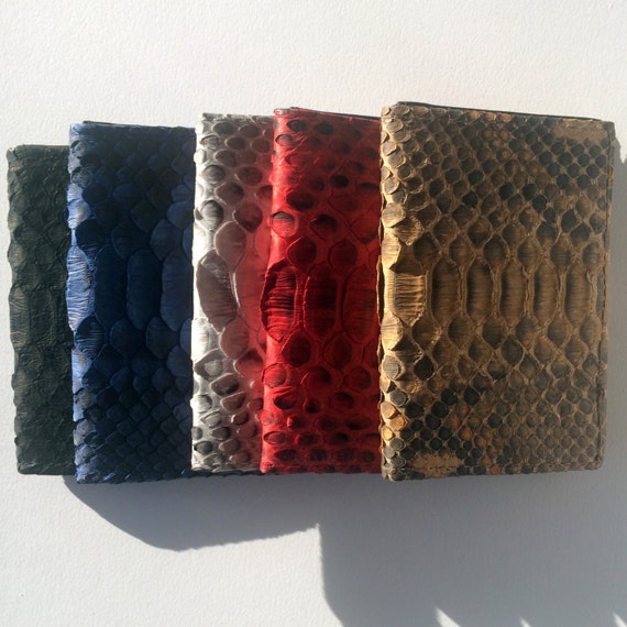 Slim Genuine Python Leather Wallet/Card Case