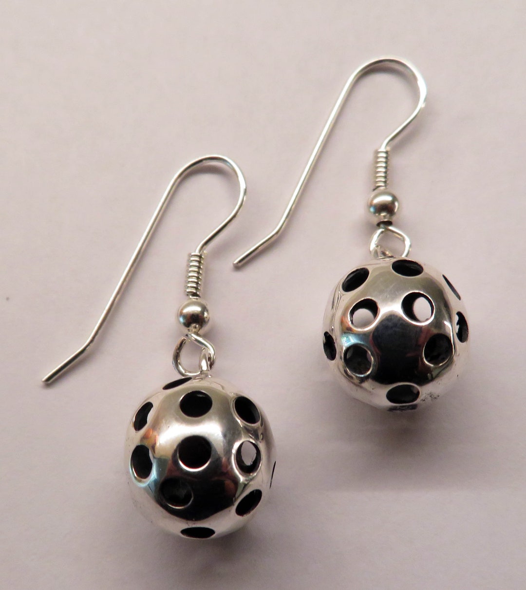 Pickle Ball Earrings Large 1.0 Cm Etsy