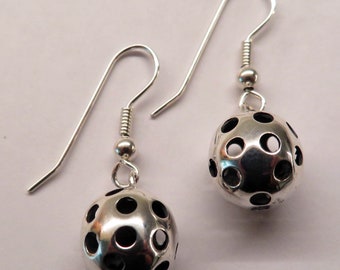 pickle ball earrings large 1.0 cm