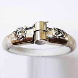 Leder mit Sterling Silber Verschluss &quot;Buddha&quot; Armband