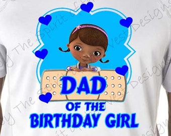 Instant Download Dad of the Birthday Girl Doc McStuffins Shirt Iron On Matching Family Clip art Scrapbook Printable Digital Download