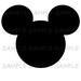 Mickey mouse head birthday IMAGE Use as Printable Iron on or Clip art Mouse Ears Clip Art Disney Shirt Party T-shirt Transfer Download