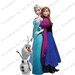 Elsa Anna Olaf IMAGE Use as printable Iron On transfer or clip art Disney Frozen Theme Instant Digital Download party Favour DIY