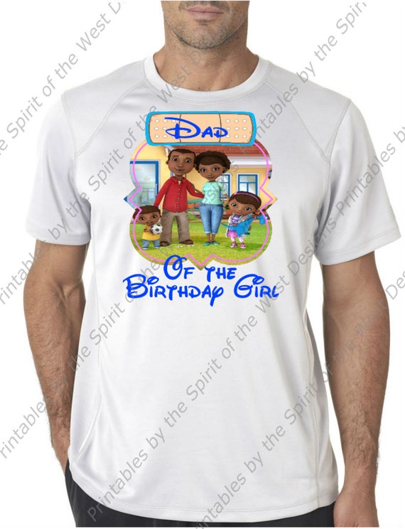 Dad of the Birthday Girl Doc McStuffins Family Iron On T-shirt Printable Digital Download Clip art party Favour Il_570xn