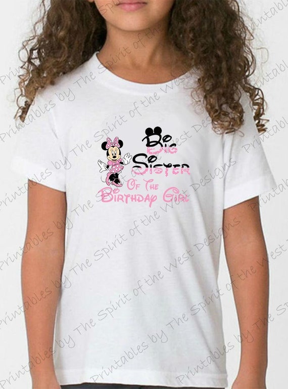 Little Sister Big Sister Iron-On Transfer T-Shirt Vinyl Decal Girls Unicorn Pink 